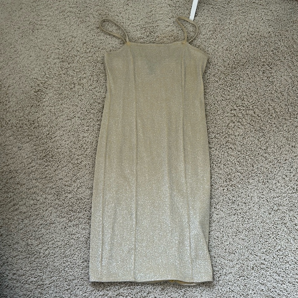 Bodycon Forever 21 Midi gold dress